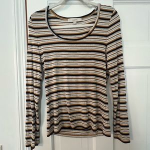 Loft striped long sleeve shirt